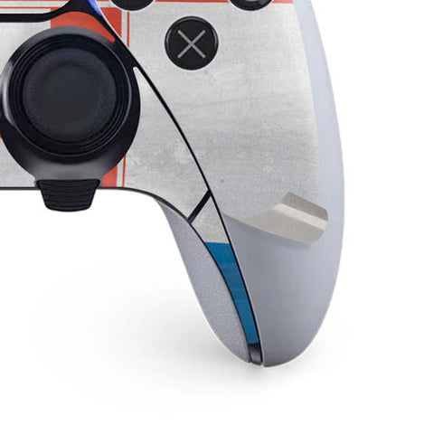 Croatia Flag Distressed PS5 DualSense Edge Pro Controller Skin